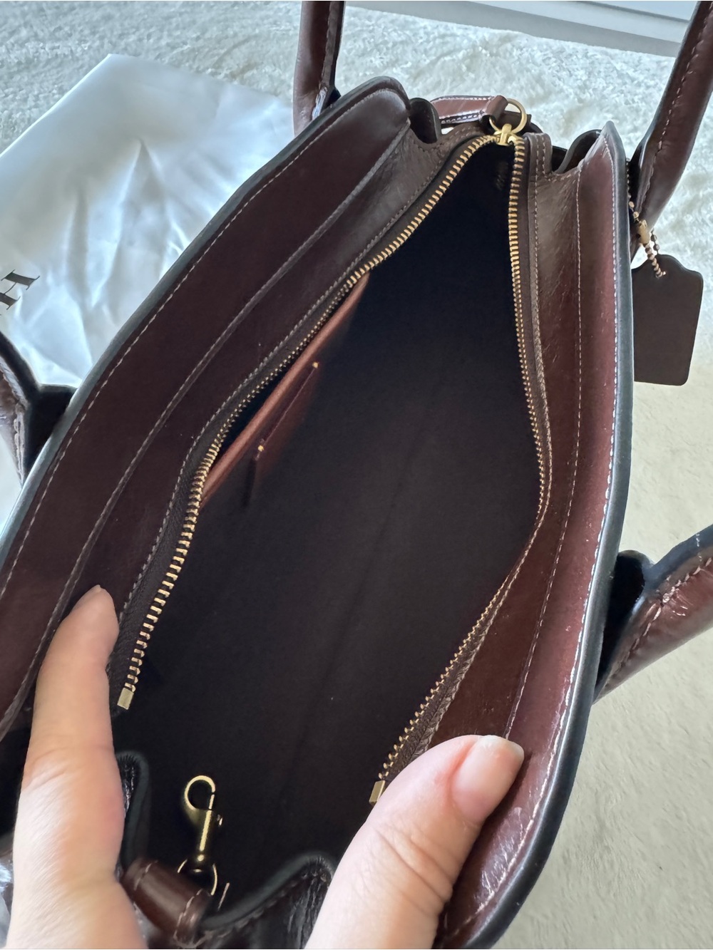 Coach Empire Carryall 34 Maple - Picture 13 of 15